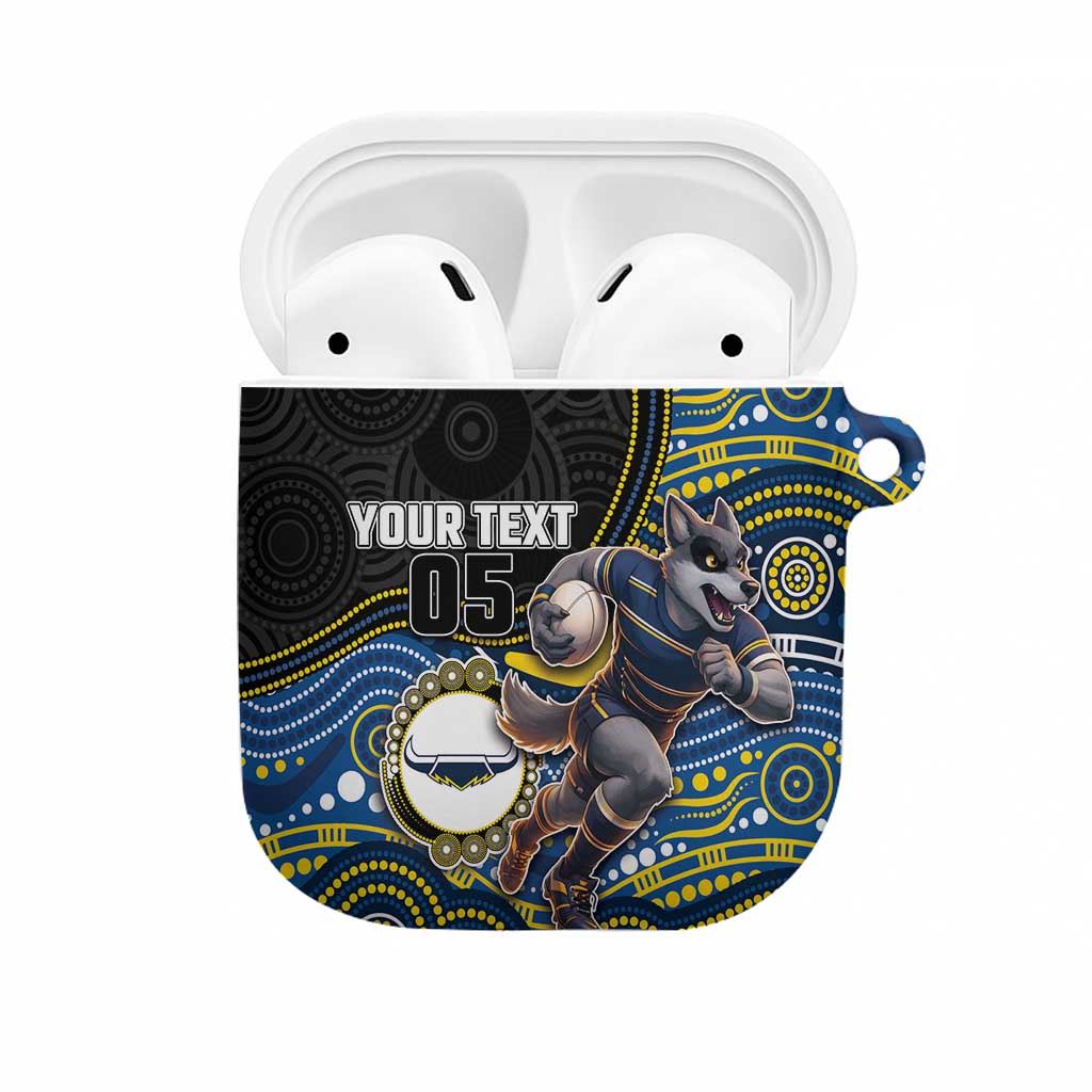 Custom Cowboys AirPods Case Cattle Dog Mascot With Aboriginal Indigenous