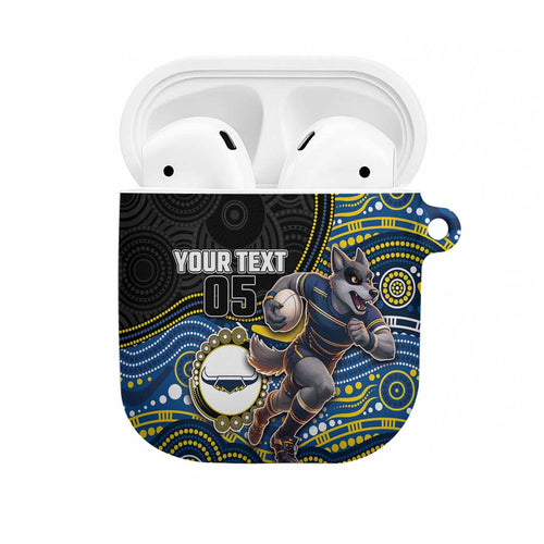 Custom Cowboys AirPods Case Cattle Dog Mascot With Aboriginal Indigenous