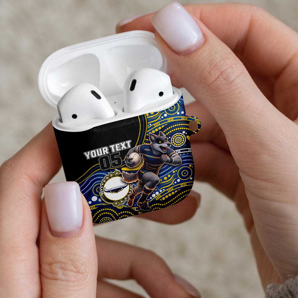 Custom Cowboys AirPods Case Cattle Dog Mascot With Aboriginal Indigenous