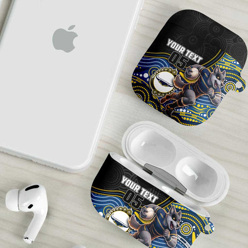 Custom Cowboys AirPods Case Cattle Dog Mascot With Aboriginal Indigenous