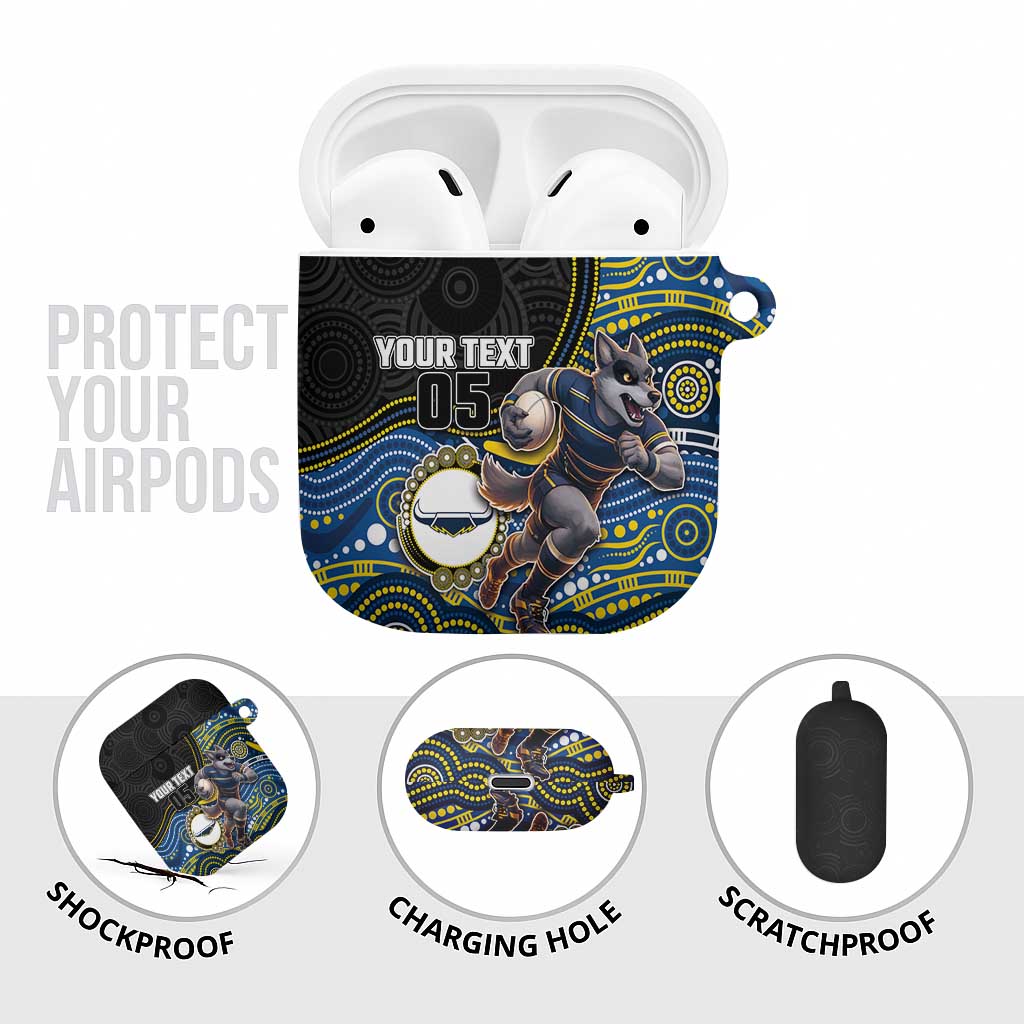 Custom Cowboys AirPods Case Cattle Dog Mascot With Aboriginal Indigenous