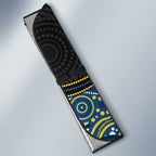 Custom Cowboys Auto Sun Shade Cattle Dog Mascot With Aboriginal Indigenous