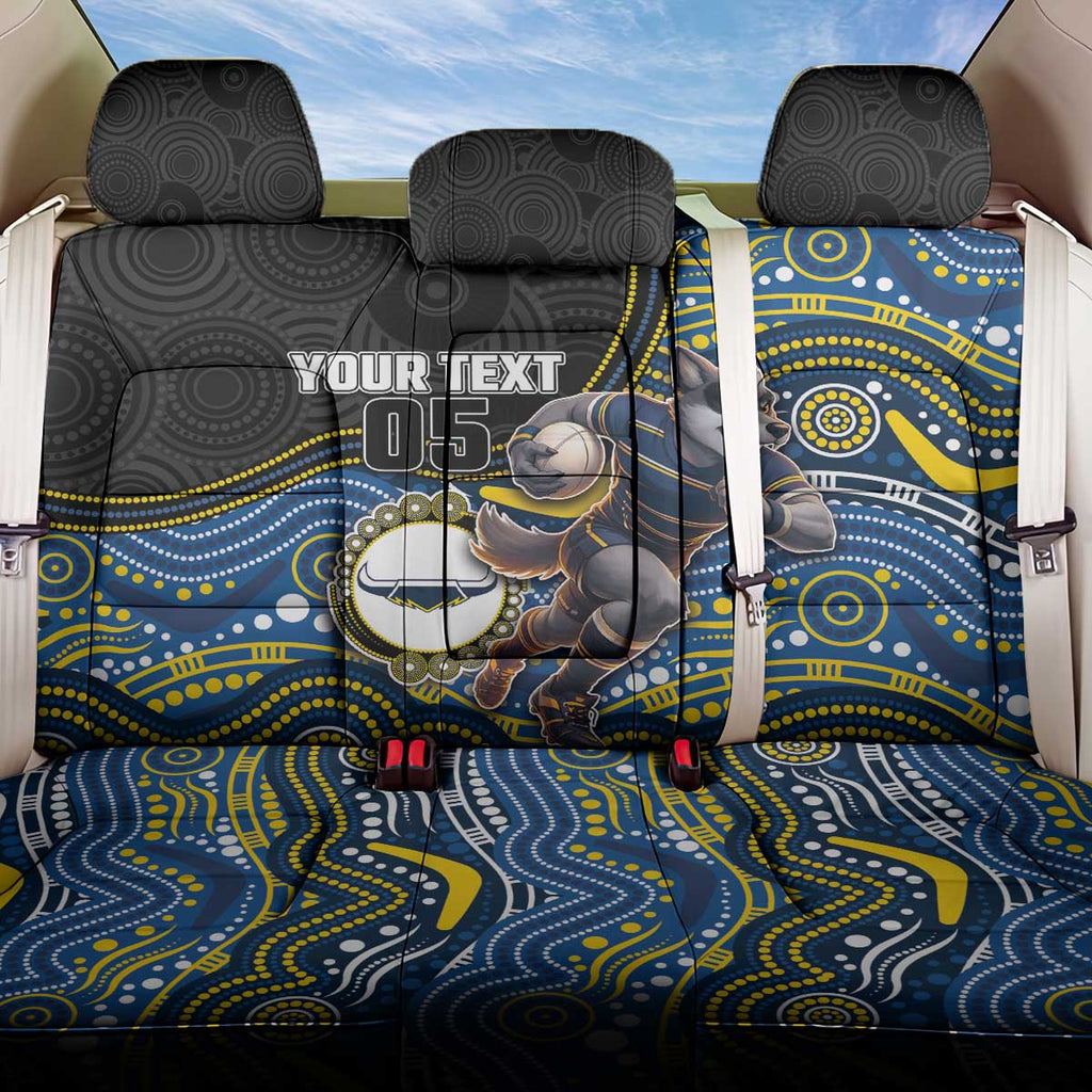 Custom Cowboys Back Car Seat Cover Cattle Dog Mascot With Aboriginal Indigenous