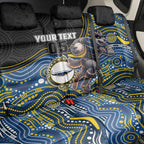 Custom Cowboys Back Car Seat Cover Cattle Dog Mascot With Aboriginal Indigenous