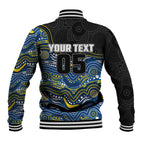 Custom Cowboys Baseball Jacket Cattle Dog Mascot With Aboriginal Indigenous