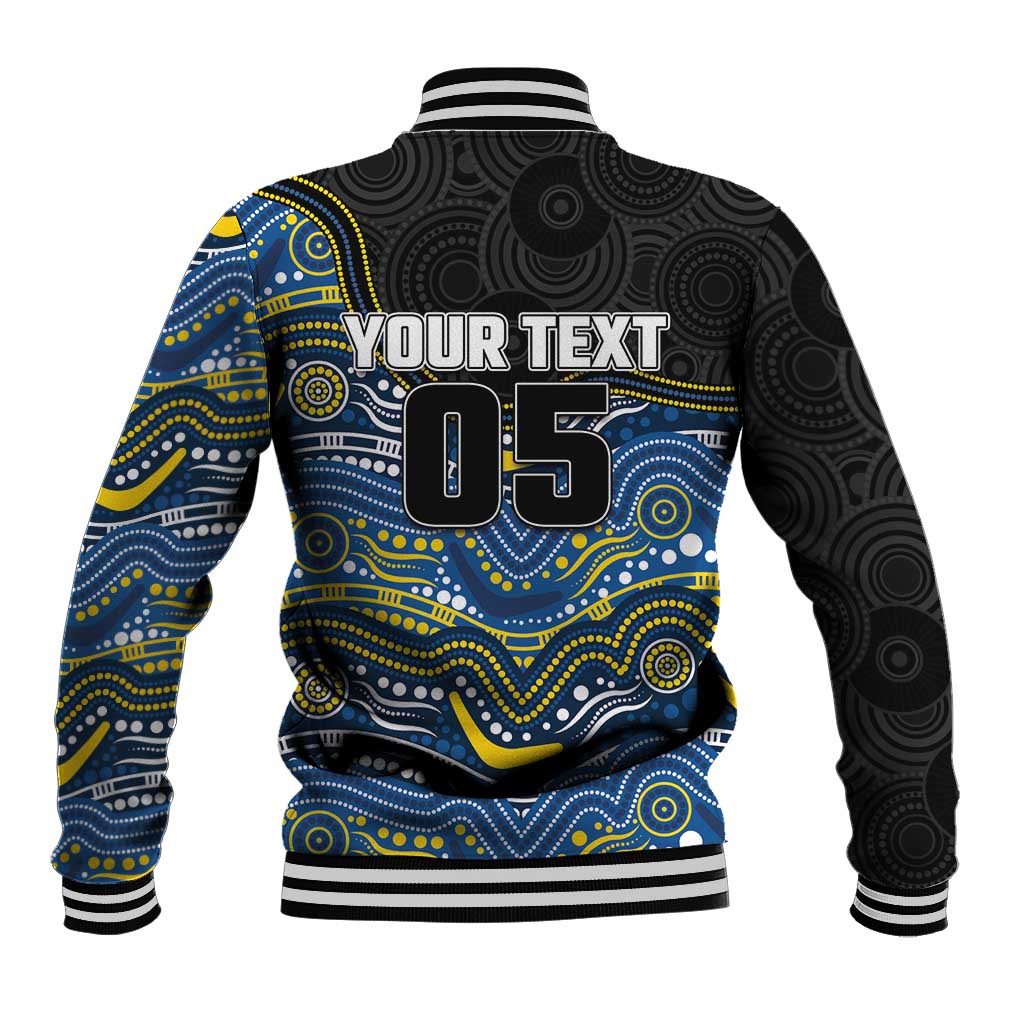 Custom Cowboys Baseball Jacket Cattle Dog Mascot With Aboriginal Indigenous