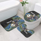 Custom Cowboys Bathroom Set Cattle Dog Mascot With Aboriginal Indigenous