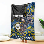 Custom Cowboys Blanket Cattle Dog Mascot With Aboriginal Indigenous