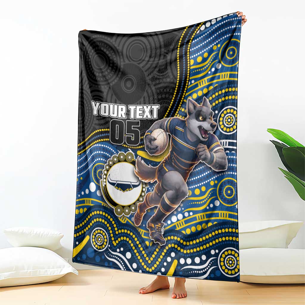 Custom Cowboys Blanket Cattle Dog Mascot With Aboriginal Indigenous