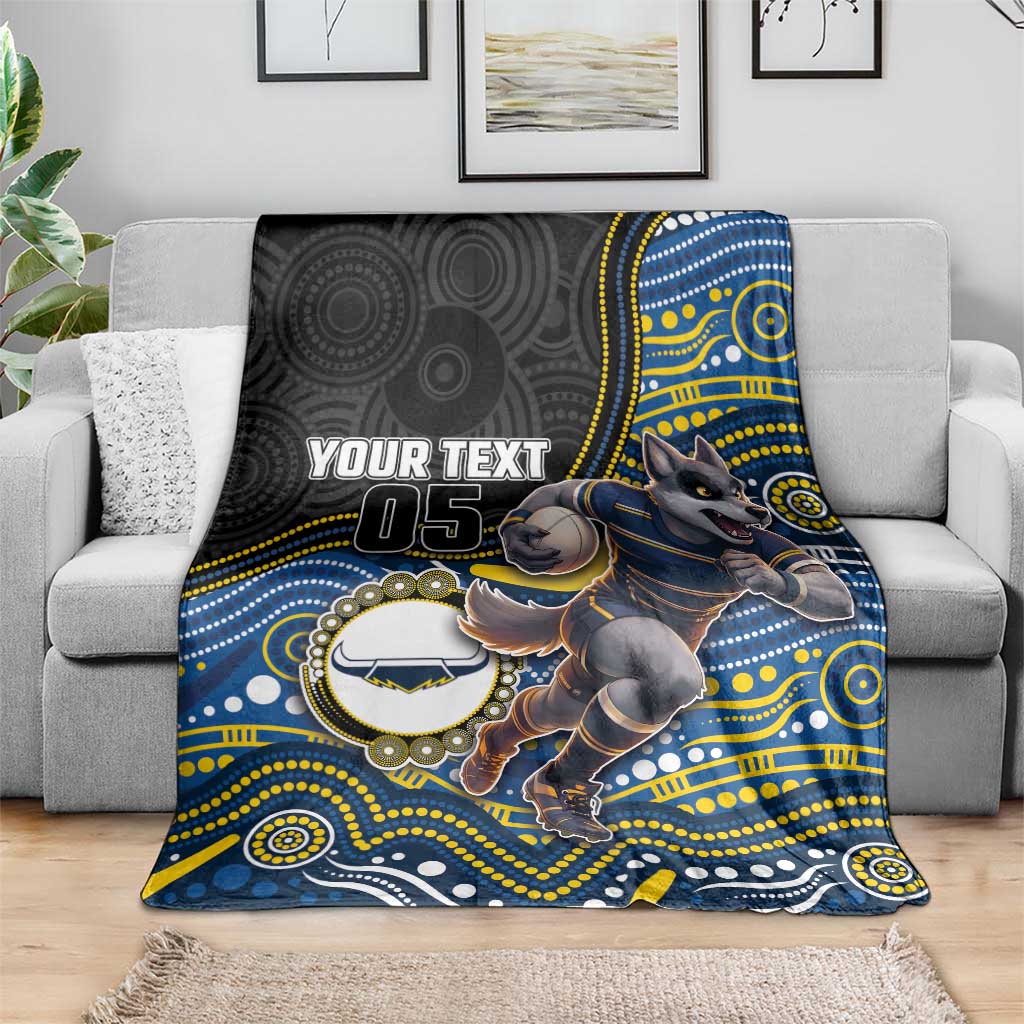 Custom Cowboys Blanket Cattle Dog Mascot With Aboriginal Indigenous