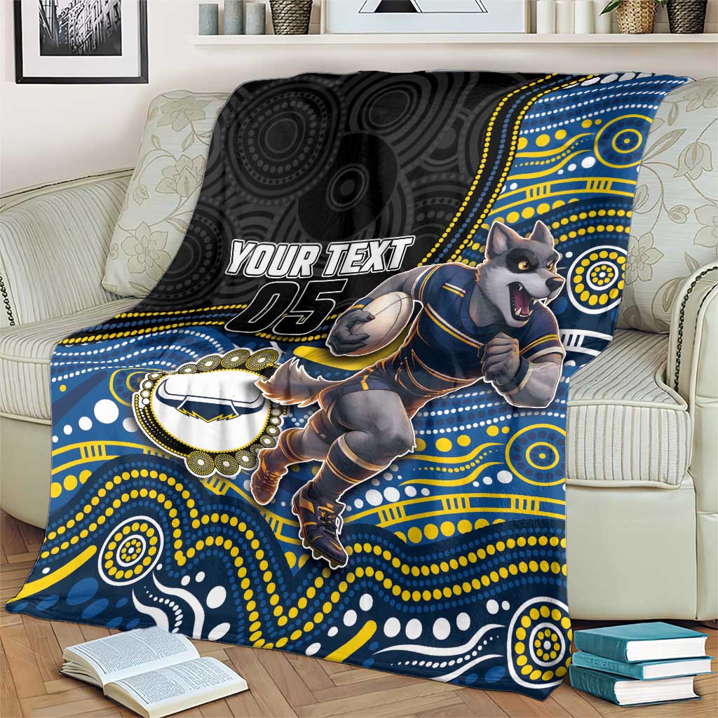 Custom Cowboys Blanket Cattle Dog Mascot With Aboriginal Indigenous