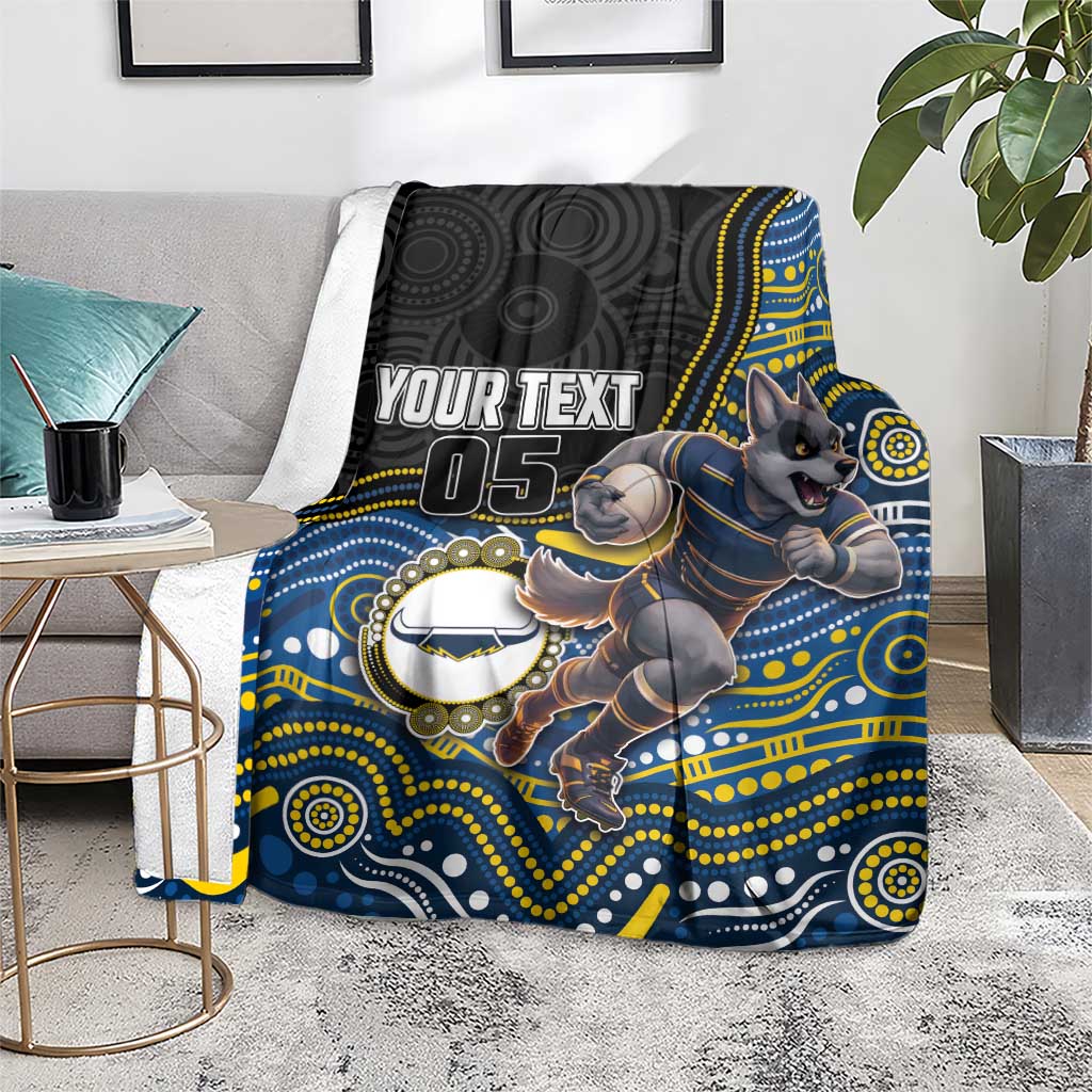 Custom Cowboys Blanket Cattle Dog Mascot With Aboriginal Indigenous