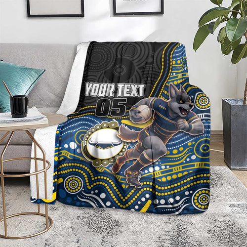 Custom Cowboys Blanket Cattle Dog Mascot With Aboriginal Indigenous