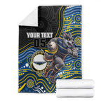Custom Cowboys Blanket Cattle Dog Mascot With Aboriginal Indigenous