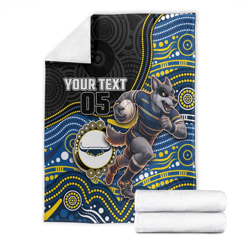 Custom Cowboys Blanket Cattle Dog Mascot With Aboriginal Indigenous