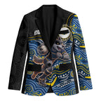 Custom Cowboys Blazer Cattle Dog Mascot With Aboriginal Indigenous
