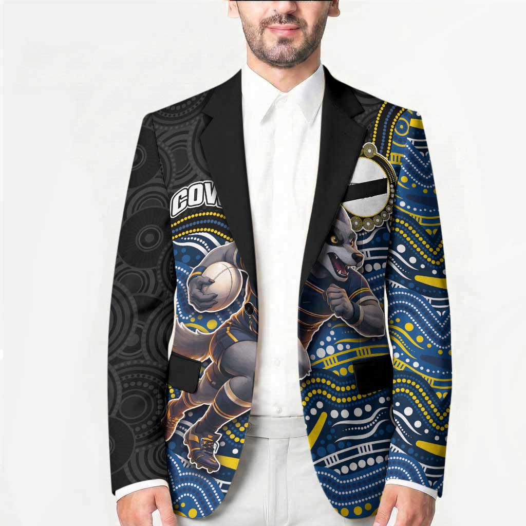 Custom Cowboys Blazer Cattle Dog Mascot With Aboriginal Indigenous