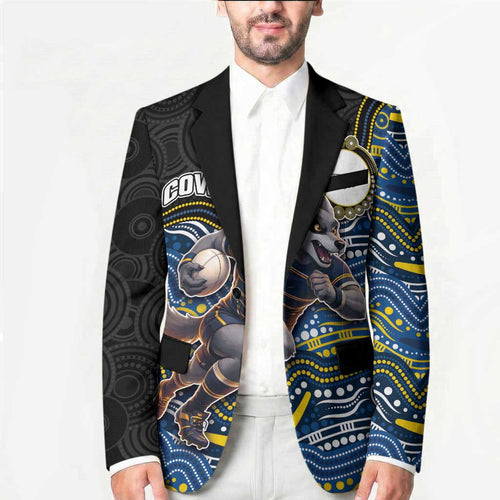 Custom Cowboys Blazer Cattle Dog Mascot With Aboriginal Indigenous