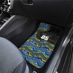Custom Cowboys Car Mats Cattle Dog Mascot With Aboriginal Indigenous