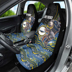 Custom Cowboys Car Seat Cover Cattle Dog Mascot With Aboriginal Indigenous