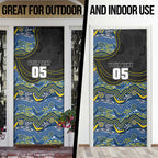 Custom Cowboys Door Cover Cattle Dog Mascot With Aboriginal Indigenous