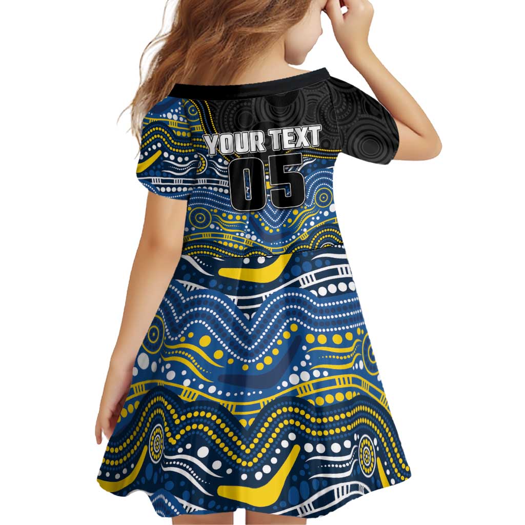 Custom Cowboys Family Matching Mermaid Dress and Hawaiian Shirt Cattle Dog Mascot With Aboriginal Indigenous