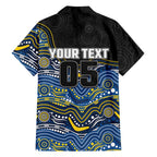 Custom Cowboys Family Matching Mermaid Dress and Hawaiian Shirt Cattle Dog Mascot With Aboriginal Indigenous
