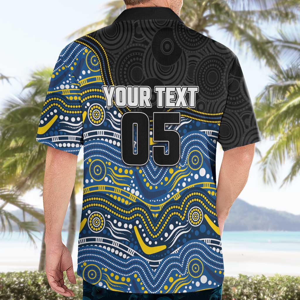 Custom Cowboys Hawaiian Shirt Cattle Dog Mascot With Aboriginal Indigenous