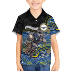 Custom Cowboys Hawaiian Shirt Cattle Dog Mascot With Aboriginal Indigenous
