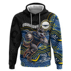 Custom Cowboys Hoodie Cattle Dog Mascot With Aboriginal Indigenous
