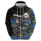 Custom Cowboys Hoodie Cattle Dog Mascot With Aboriginal Indigenous