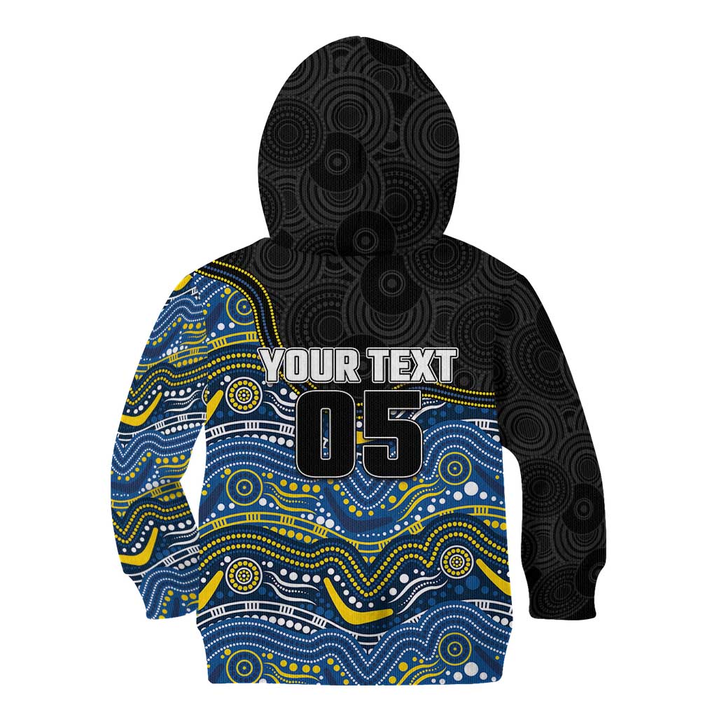 Custom Cowboys Kid Hoodie Cattle Dog Mascot With Aboriginal Indigenous