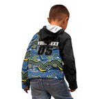Custom Cowboys Kid Hoodie Cattle Dog Mascot With Aboriginal Indigenous
