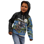 Custom Cowboys Kid Hoodie Cattle Dog Mascot With Aboriginal Indigenous