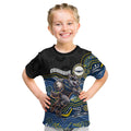 Custom Cowboys Kid T Shirt Cattle Dog Mascot With Aboriginal Indigenous