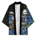 Custom Cowboys Kimono Cattle Dog Mascot With Aboriginal Indigenous
