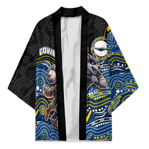 Custom Cowboys Kimono Cattle Dog Mascot With Aboriginal Indigenous