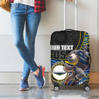 Custom Cowboys Luggage Cover Cattle Dog Mascot With Aboriginal Indigenous