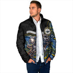 Custom Cowboys Padded Jacket Cattle Dog Mascot With Aboriginal Indigenous