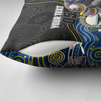 Custom Cowboys Pillow Cover Cattle Dog Mascot With Aboriginal Indigenous