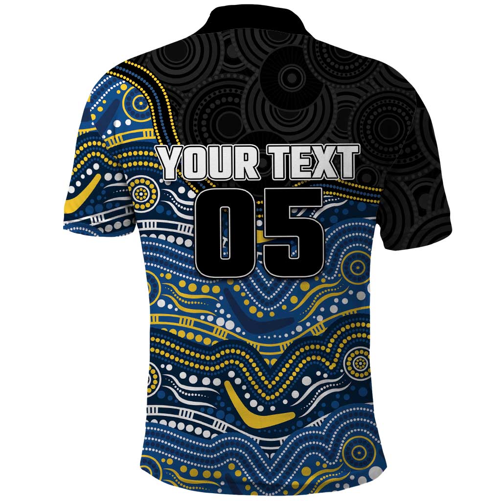 Custom Cowboys Polo Shirt Cattle Dog Mascot With Aboriginal Indigenous