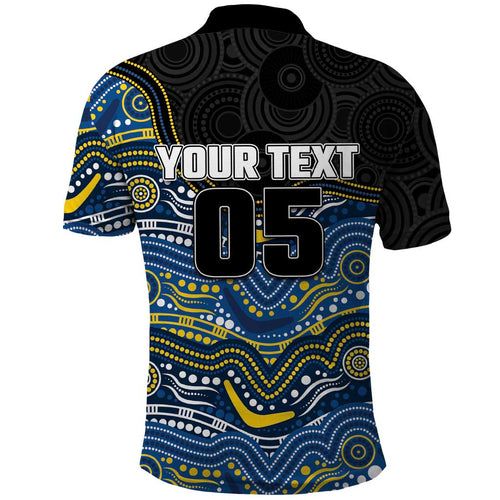 Custom Cowboys Polo Shirt Cattle Dog Mascot With Aboriginal Indigenous