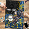 Custom Cowboys Puzzle Cattle Dog Mascot With Aboriginal Indigenous