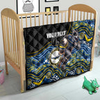 Custom Cowboys Quilt Cattle Dog Mascot With Aboriginal Indigenous