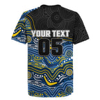 Custom Cowboys Rugby Jersey Cattle Dog Mascot With Aboriginal Indigenous
