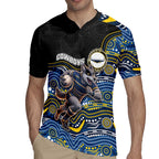 Custom Cowboys Rugby Jersey Cattle Dog Mascot With Aboriginal Indigenous