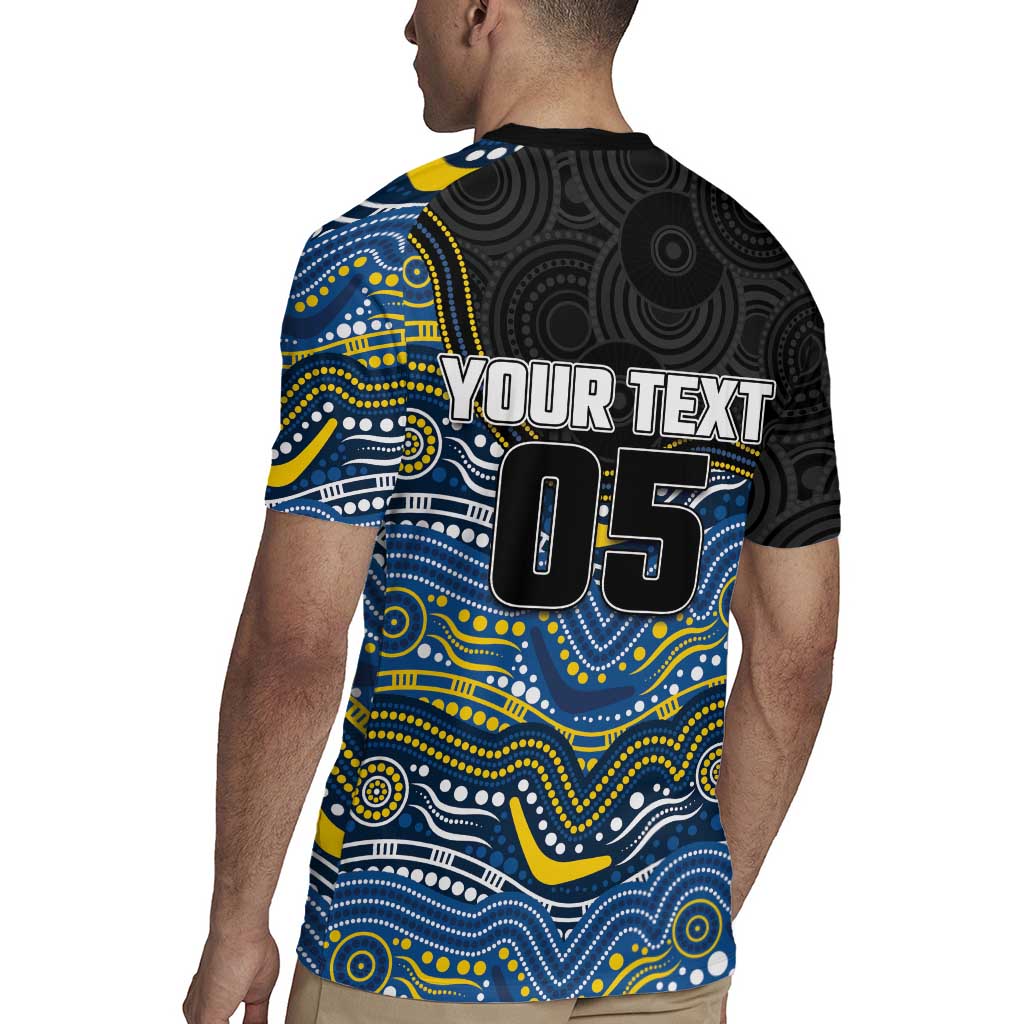 Custom Cowboys Rugby Jersey Cattle Dog Mascot With Aboriginal Indigenous