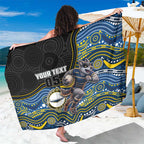 Custom Cowboys Sarong Cattle Dog Mascot With Aboriginal Indigenous