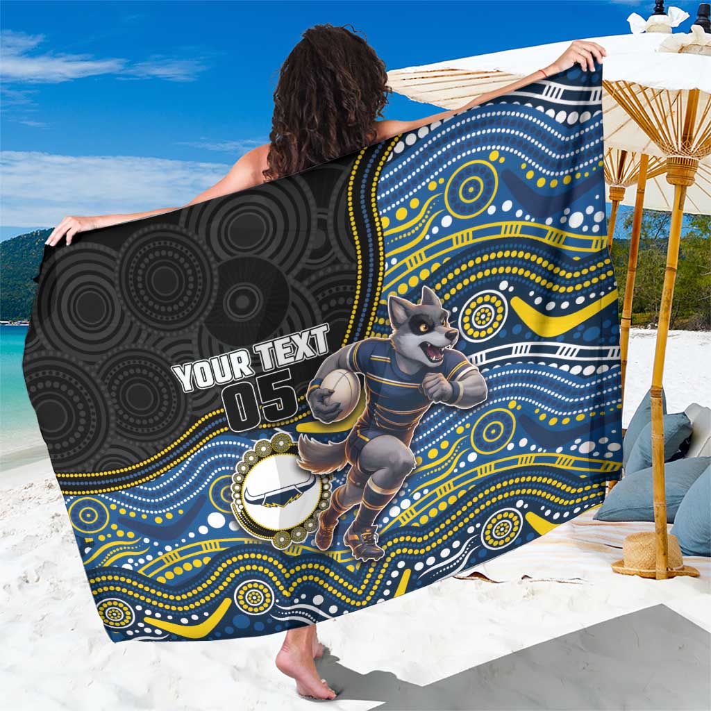 Custom Cowboys Sarong Cattle Dog Mascot With Aboriginal Indigenous