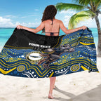 Custom Cowboys Sarong Cattle Dog Mascot With Aboriginal Indigenous